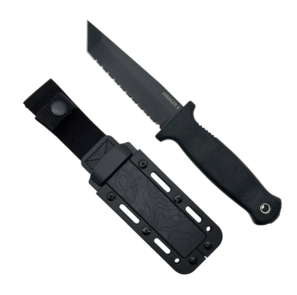Demko Knives Armiger Fixed Blade with Sheath- Armiger 2 & Armiger 4 - Clip Point
