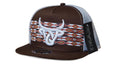 Lost Calf 3D Logo Brown White - Hats Cap