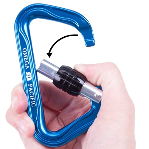 Omega Pacific Standard D Carabiner - Aluminum NFPA 2500 Technical Use, 33kN