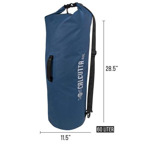 Calcutta Outdoors Waterproof Dry Bag, 60 Liter, Black – Lightweight Roll Top Gea, view 7