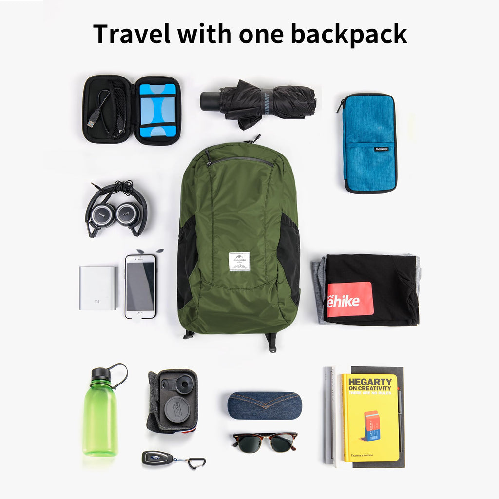Naturehike 18L Waterproof Hiking Daypack, Lightweight Packable Backpack for Trav, view 3
