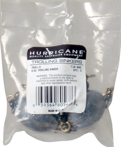 Hurricane Troling Egg Sinkers, 4-Ounce (Pack of 4)