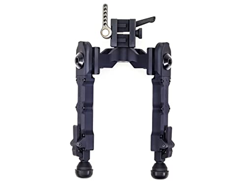 ACCU-TAC WB-4 Wide Body Bipod, Flat Black, WBB-0400