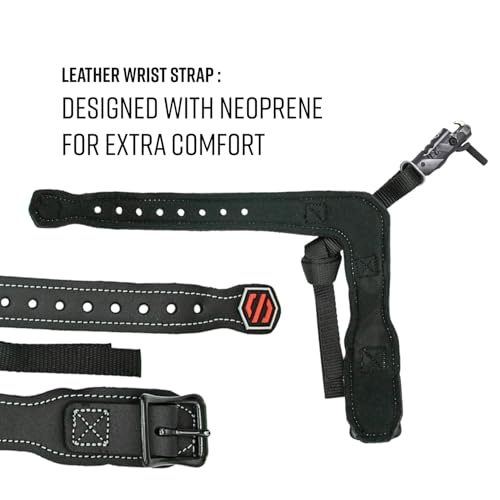 Scott Archery Ghost Buckle Archery Release with NCS Strap-Black
