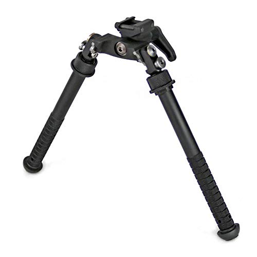 Atlas BT69 Cal Tall Bipod - Two-Screw 1913 Rail Clamp, Black
