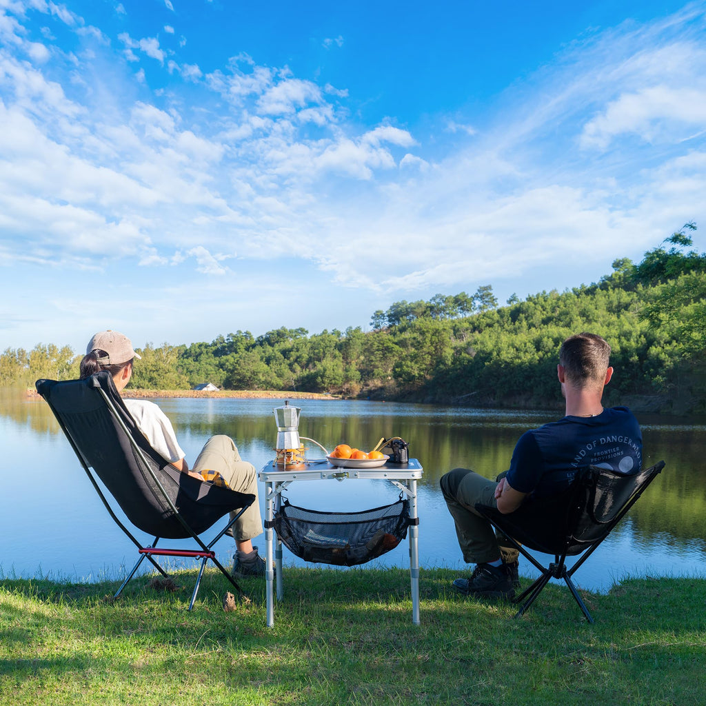Naturehike Folding Camping Table, 23.6" x 15.7" Portable Table with with Mesh Ho, view 2