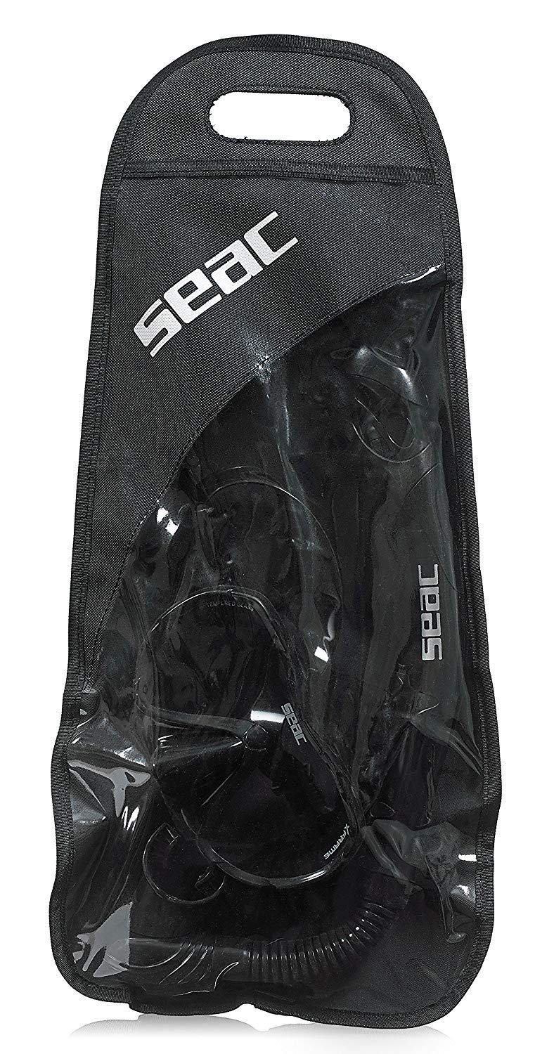 SEAC Snorkeling Package | Comfortable Adult Snorkel Set, Tempered Glass Anti-Fog, view 2