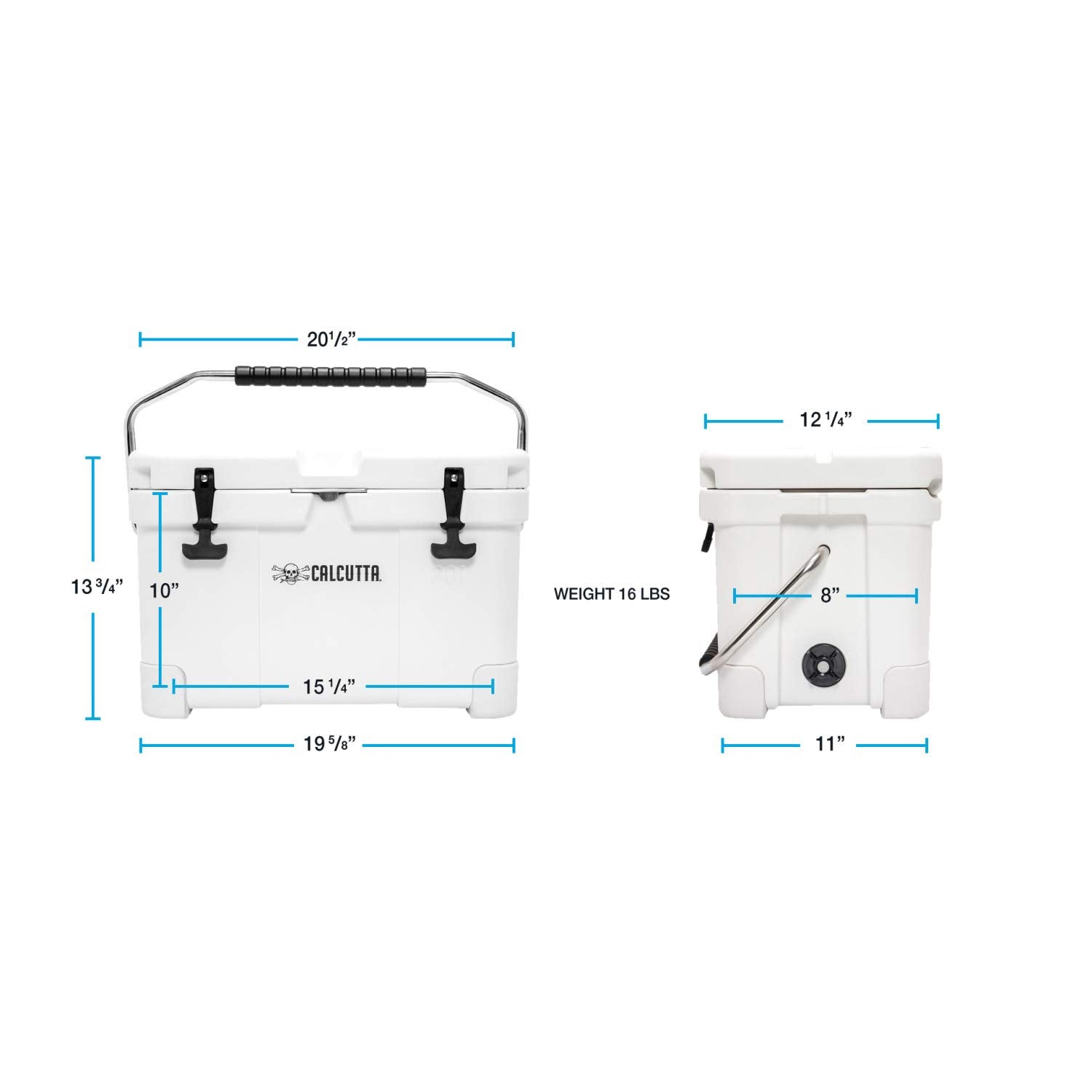 Calcutta Hard Cooler | Insulated Outdoor Ice Chest Keeps Ice for 5 Days | Portab