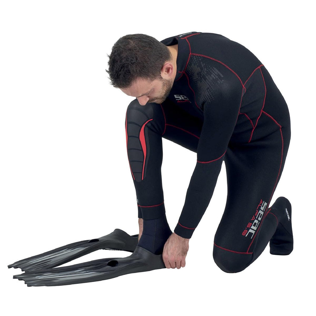 Seac F-100 PRO Full Foot Fins - Black, 40/41, view 4