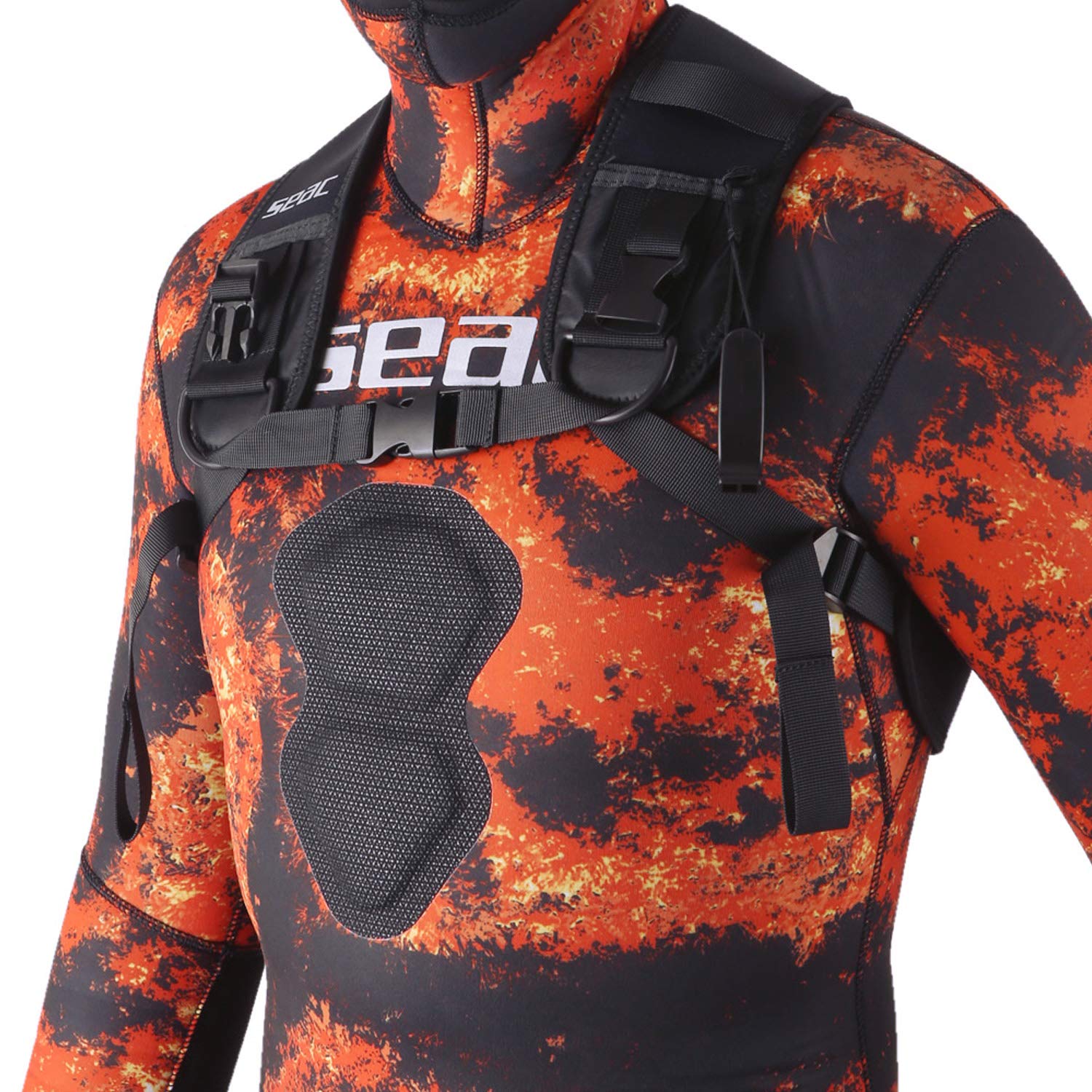 SEAC Unisex's Weight, Lead Holding Vest or Backpack for Underwater Fishing, Free