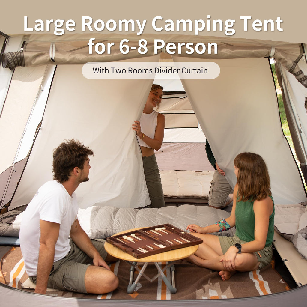 Naturehike 6-8 Person Camping Tent, Easy Set up Instant Tents for Camping, Large, view 5