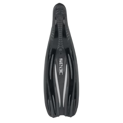 Seac F-100 PRO Full Foot Fins - Black, 42/43, view 2