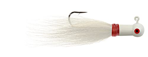 HURRICANE H-BEB10-1 Bugeye Bucktail 1Oz White-2Pk