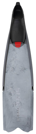 SEAC Motus Camo Long Soft Powerful Free Diving Spearfishing Fins, Grey 4-5.5