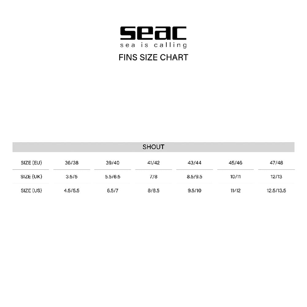 Seac Shout Fins - Camo Green, 43/44, view 5