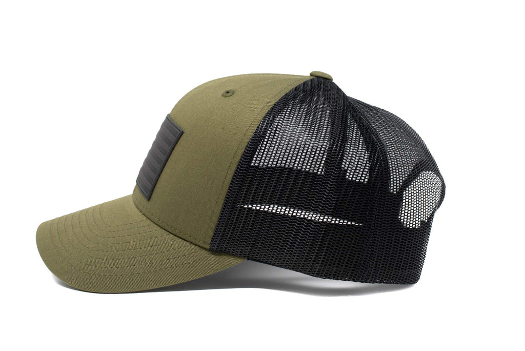 13 STRIPES American Flag Hat – Leather Patch Mesh Back Snapback Hat for Men & Wo, view 2