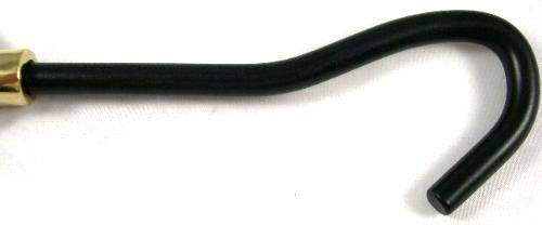 Metal Fireplace Damper Pull with Solid Brass Handle, view 2