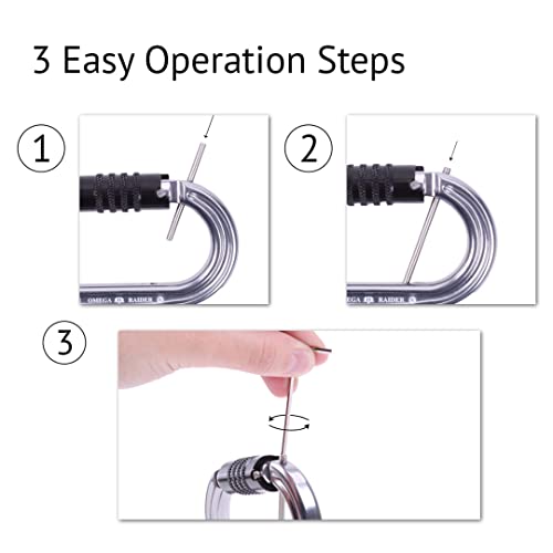 Omega Pacific Raider Aluminum Keylock 3-Stage Quik-Lok with Captive Eye Gun