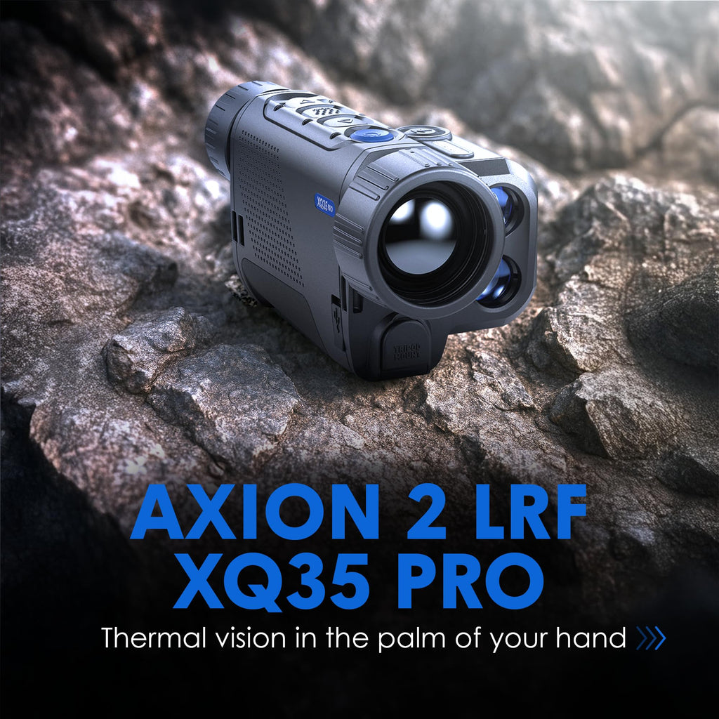 Pulsar Axion 2 LRF XQ35 Pro Thermal Monocular with Laser Range Finder, view 2