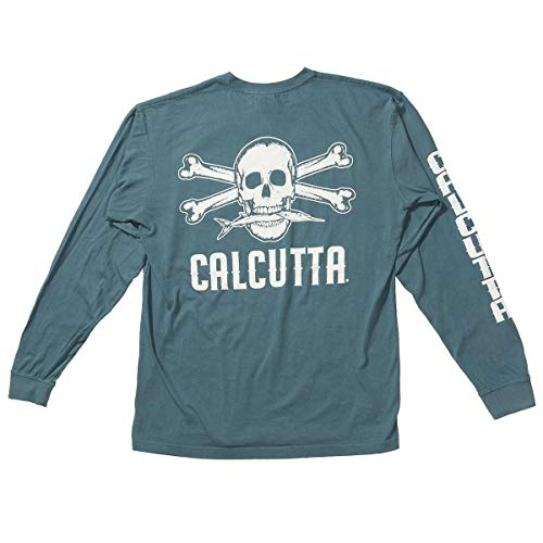 Calcutta Men’s Original Logo Long Sleeve T-Shirt, Chili, XX-Large, view 3
