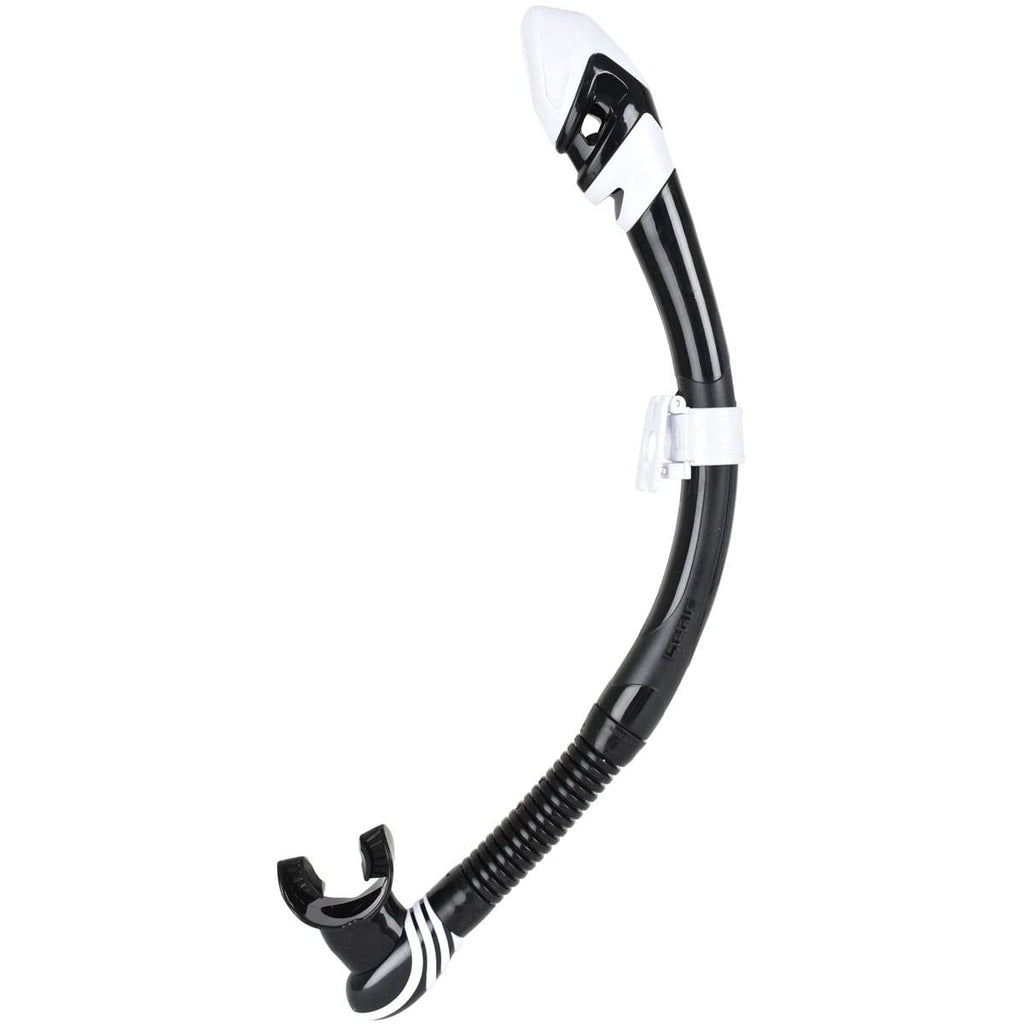 SEAC Vortex Dry Adult Scuba Diving and Snorkeling Dry Snorkel, Black/Black, One, view 5
