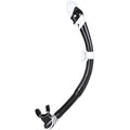 SEAC Vortex Dry Adult Scuba Diving and Snorkeling Dry Snorkel, Black/White, One