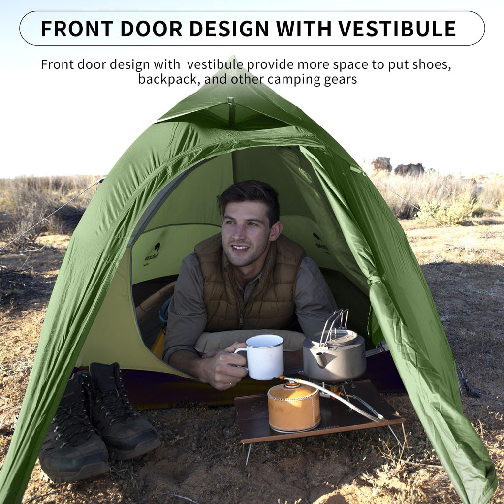 Naturehike Cloud-Up 1 Person Tent Lightweight Backpacking Tent for One Man, Wate, view 4