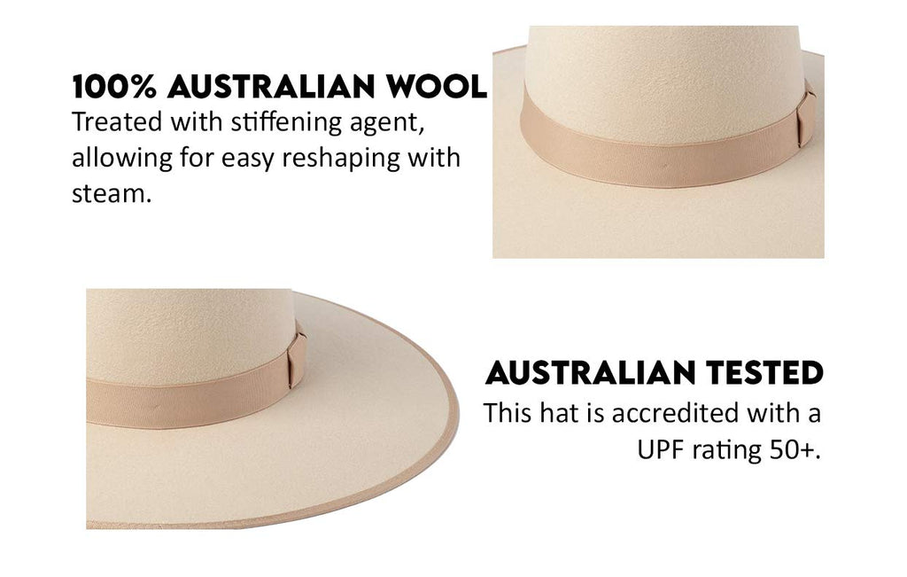 Lack of Color Women's Rancher Fedora Hat (Ivory, Small (55 cm)), view 6
