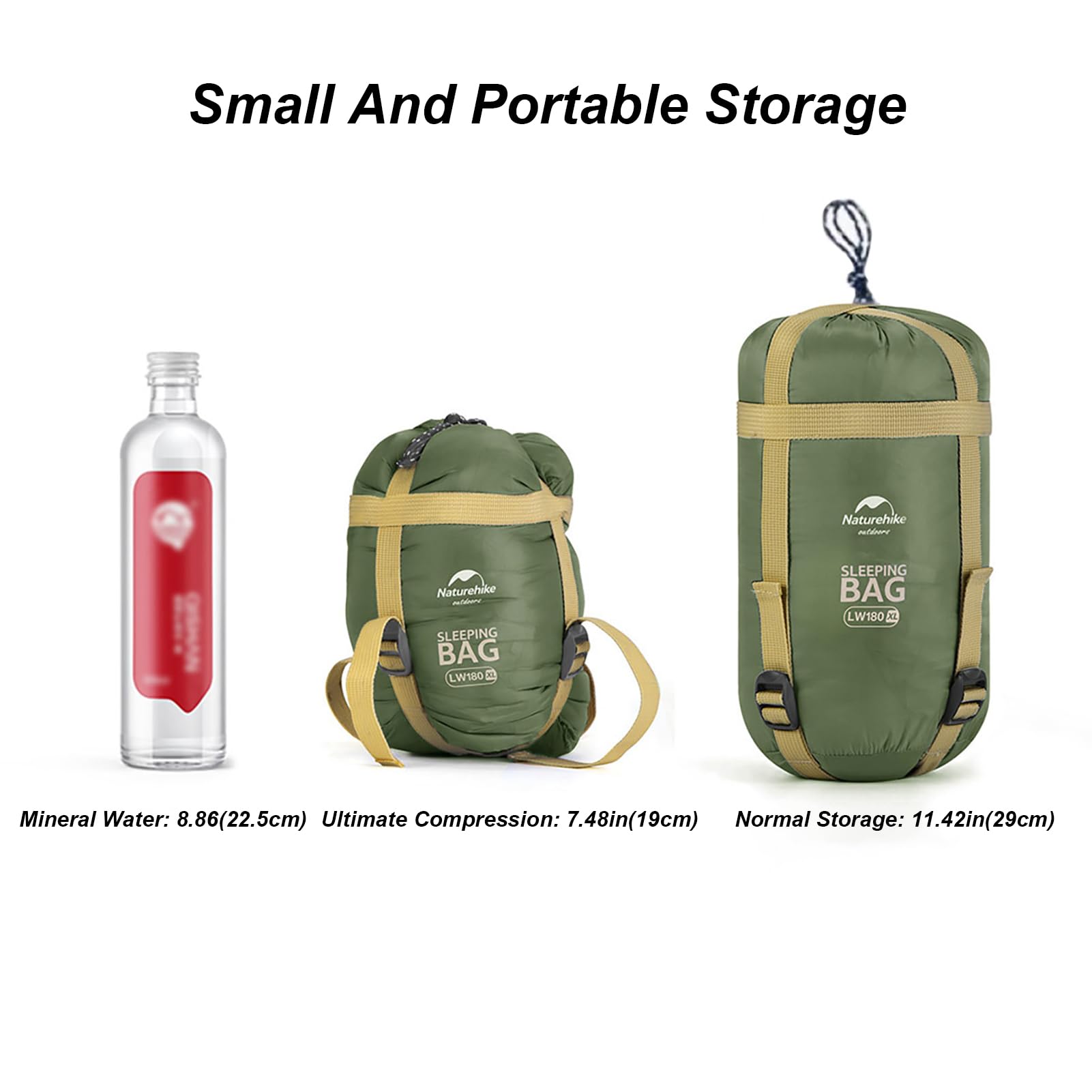 Naturehike Ultralight Sleeping Bag - Envelope Lightweight Portable, Waterproof,