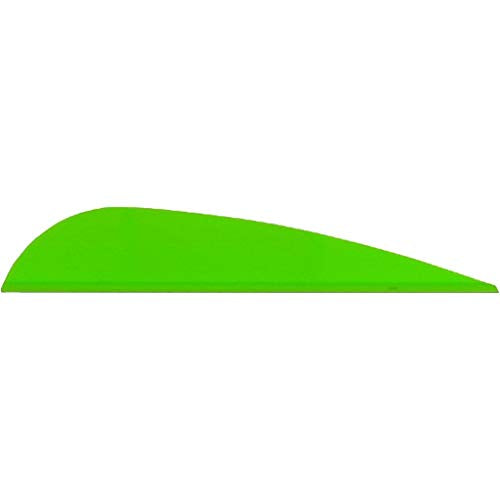 AA & E Aae Trad Vanes Bright Green 3 in. 50 Pk.