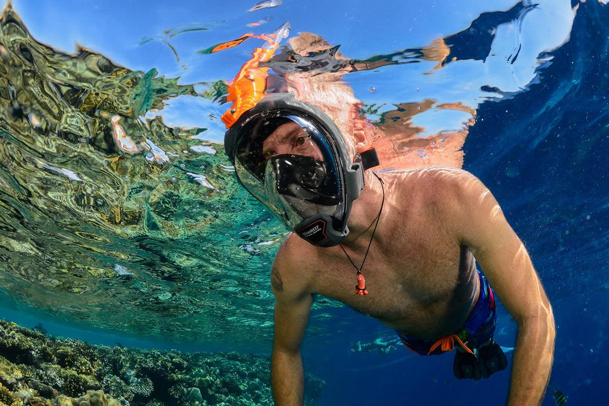 OCEAN REEF - Aria QR + Quick Release Snorkeling Mask - Full Face Snorkeling Mask