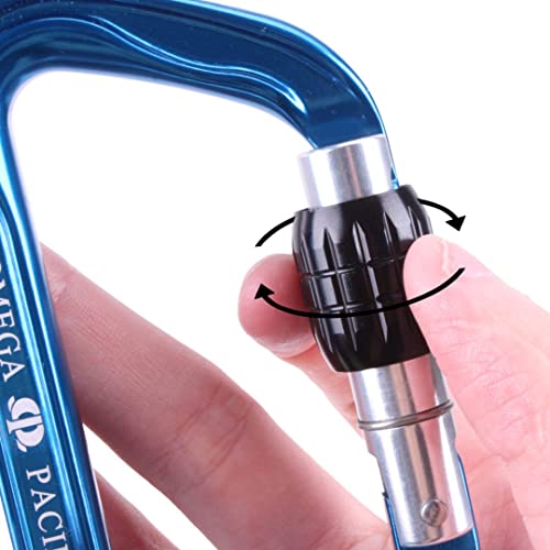 Omega Pacific Standard D Carabiner - Aluminum NFPA 2500 Technical Use, 33kN