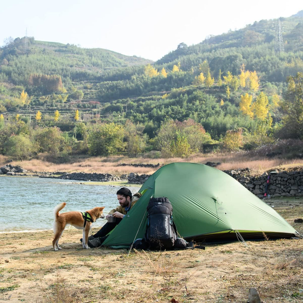 Naturehike Cloud Up Free Standing 2 Person Backpacking Tent Ultralight Nylon Dou, view 6