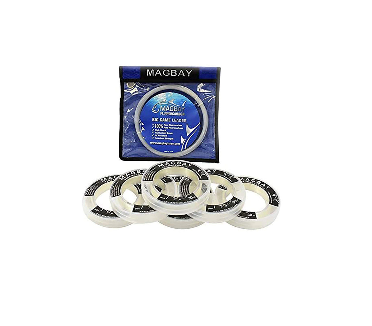 100% Fluorocarbon Leader 150lbs or 80lbs or 60lbs