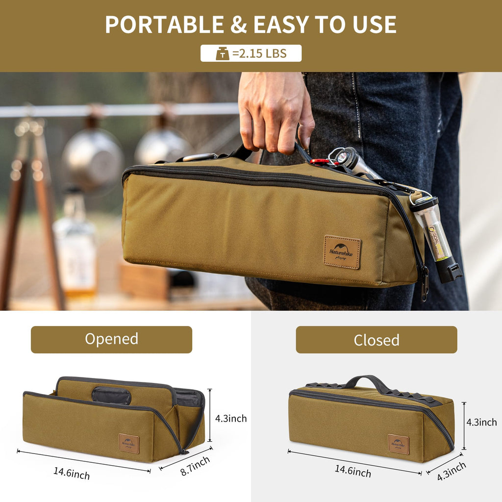 Naturehike Folding Tool Bag, Multifunctional Tool Storage Bag, Zippered Duffel B, view 3