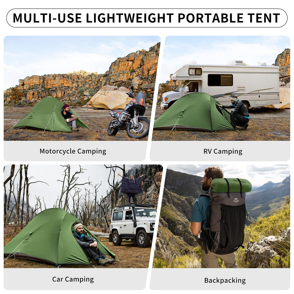 Naturehike Cloud-Up 2 Person Tent Lightweight Backpacking Tent with Footprint -, view 6