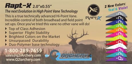 Q2i ARCHERY Fusion X-II 3" 100pk Gray, view 5