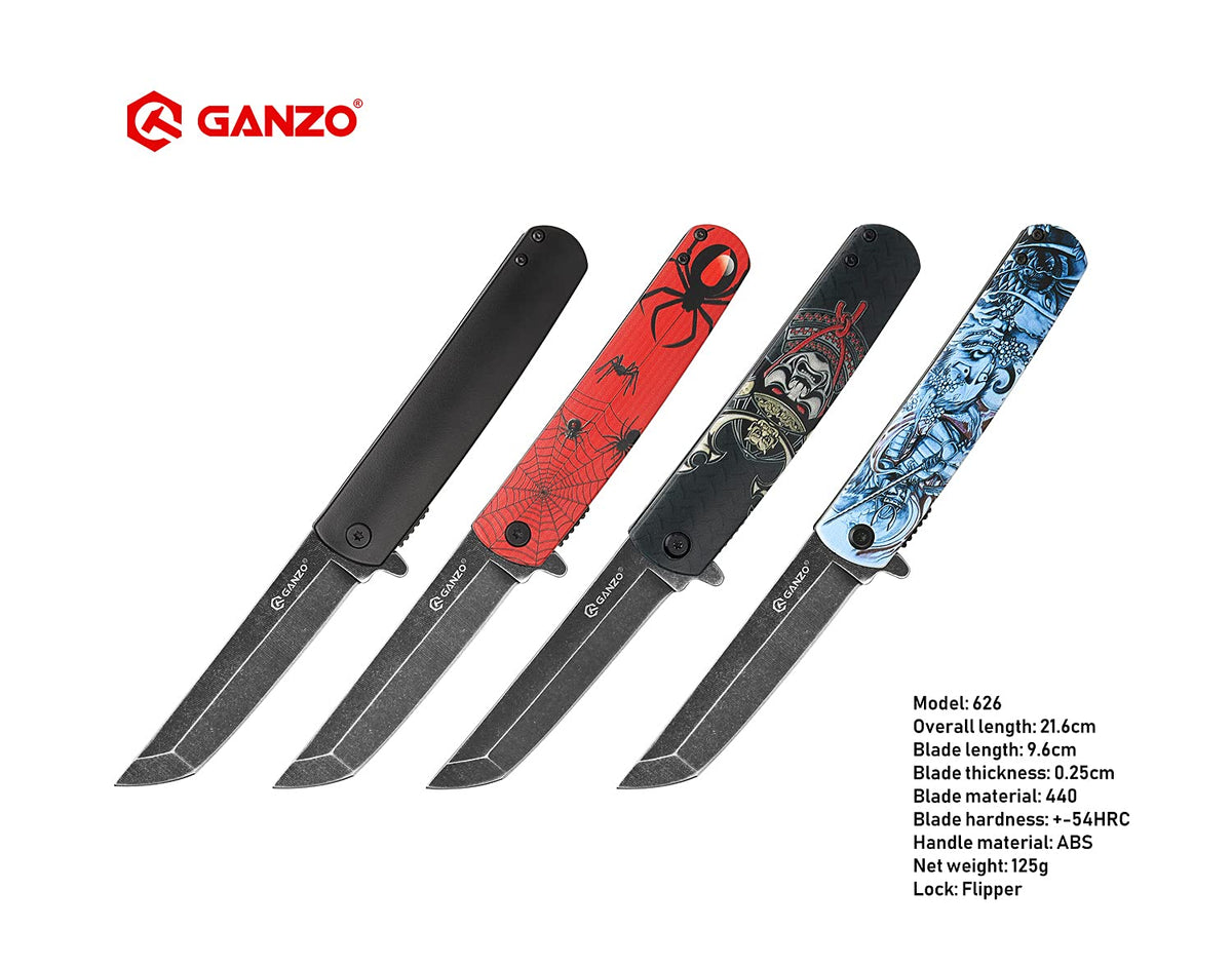 Ganzo G626-RD Folding Pocket Knife 440C Stainless