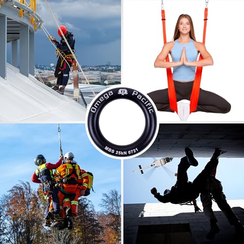 Omega Pacific Rappel Ring - Solid Seamless Aluminum Design, Outdoor Adventure
