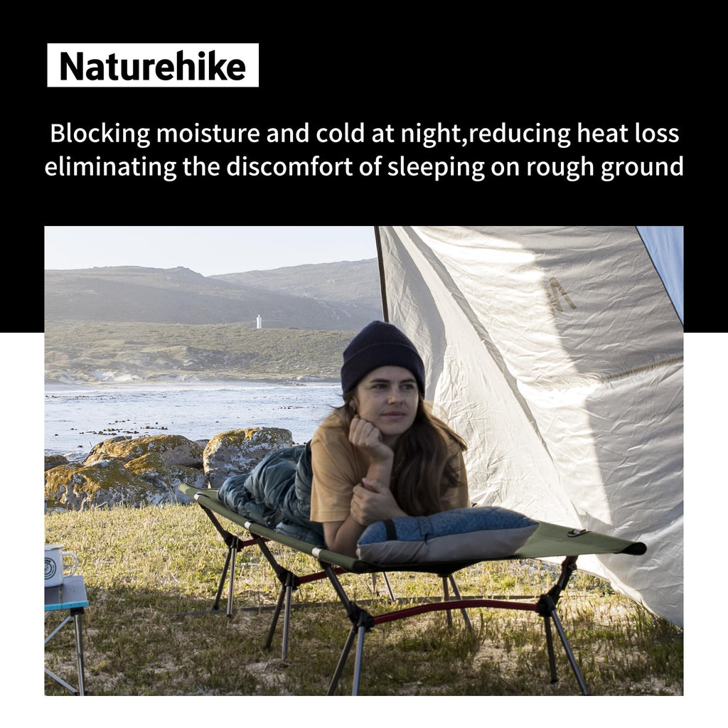 Naturehike ArmyWild Folding Camping Cot, Height Adjustable Ultralight Backpackin, view 5