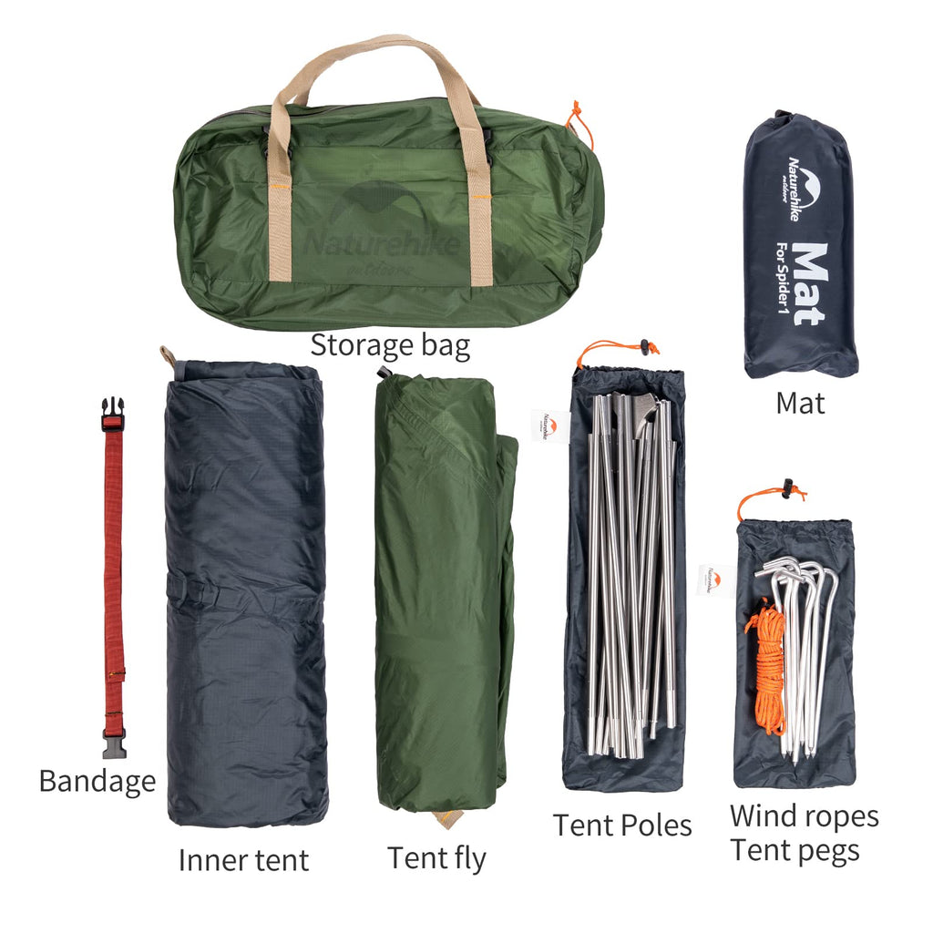 Naturehike Backpacking Tent for 1 Person Camping Hiking Lightweight Waterproof o, view 5