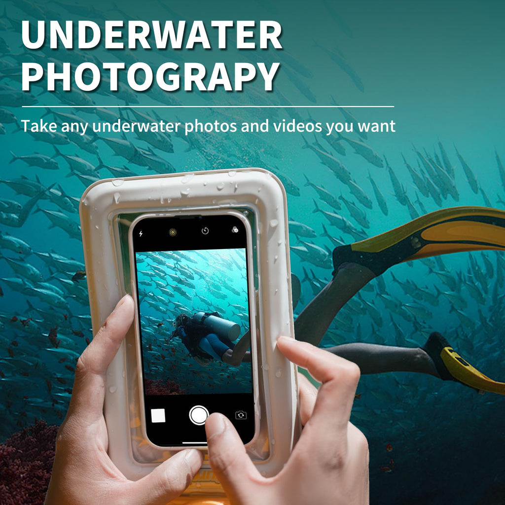 Naturehike IPX8 Floating Waterproof Phone Pouch, Waterproof Phone Case with Lany, view 4
