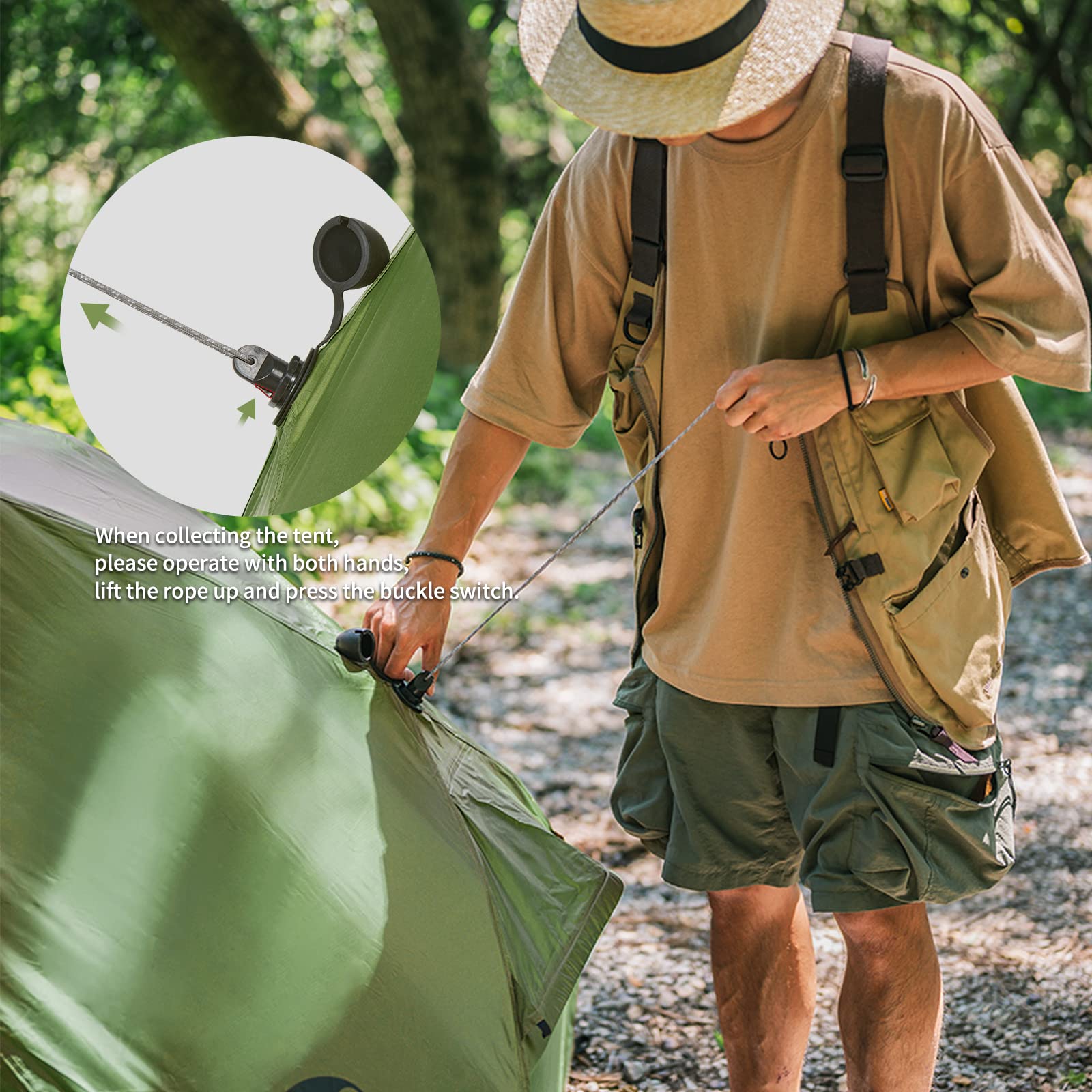 Naturehike Canyon 2 Person Pop Up Tent, Easy Set up Instant Tent for Two Person,