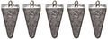 South Bend Pyramid Sinker, Pack of 5