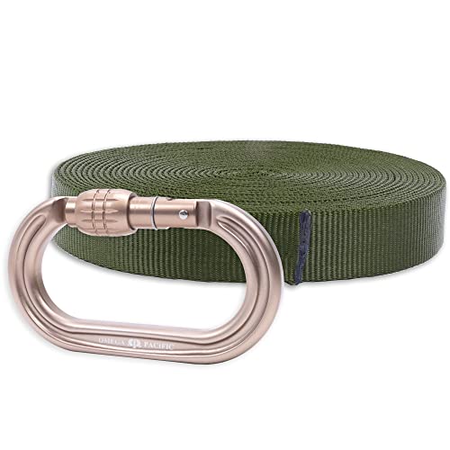Rock-N-Rescue Heavyweight Nylon Tubular Webbing OD Green 50 ft Bundle w/Raider M