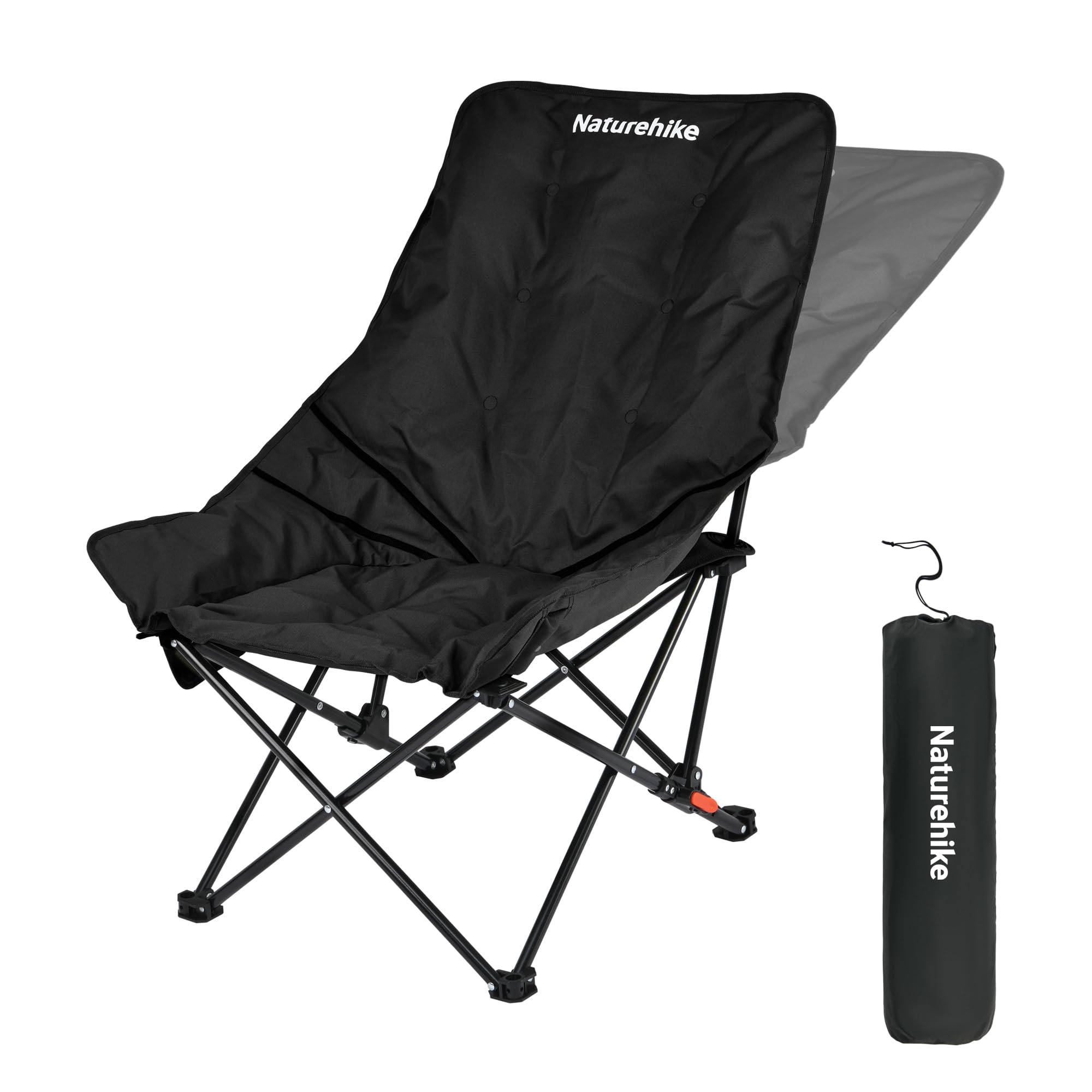 Naturehike Seastar Padded Camping Chair, Oversized 2-Position Adjustable Folding