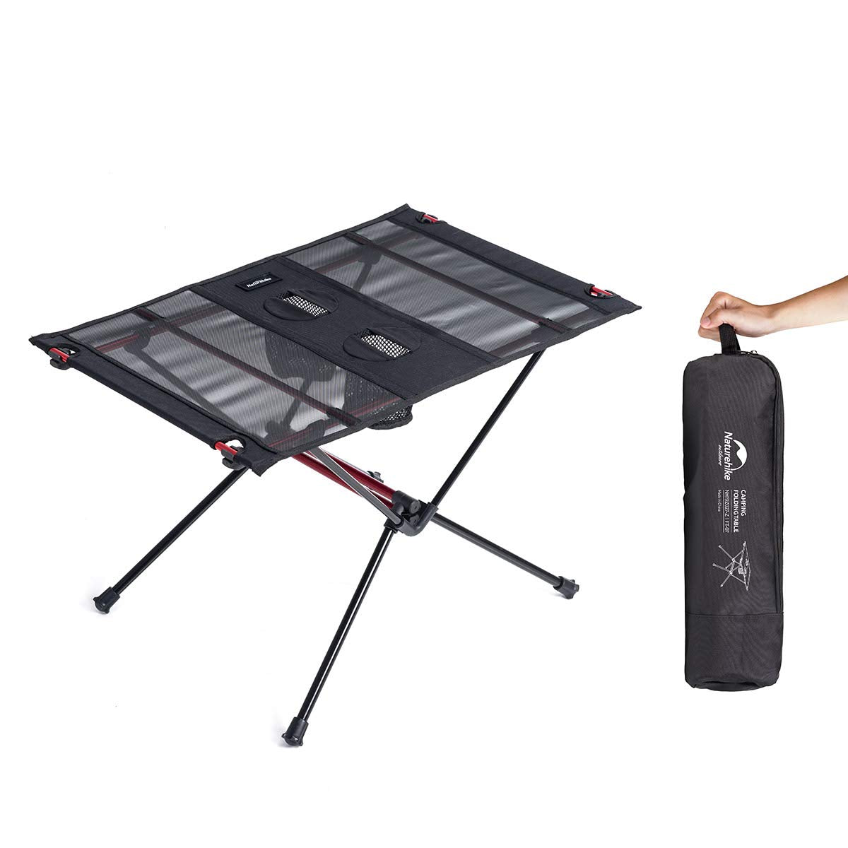 Naturehike FT07 Ultralight Camping Table, 1.6 LBS Portable Backpacking Table wit