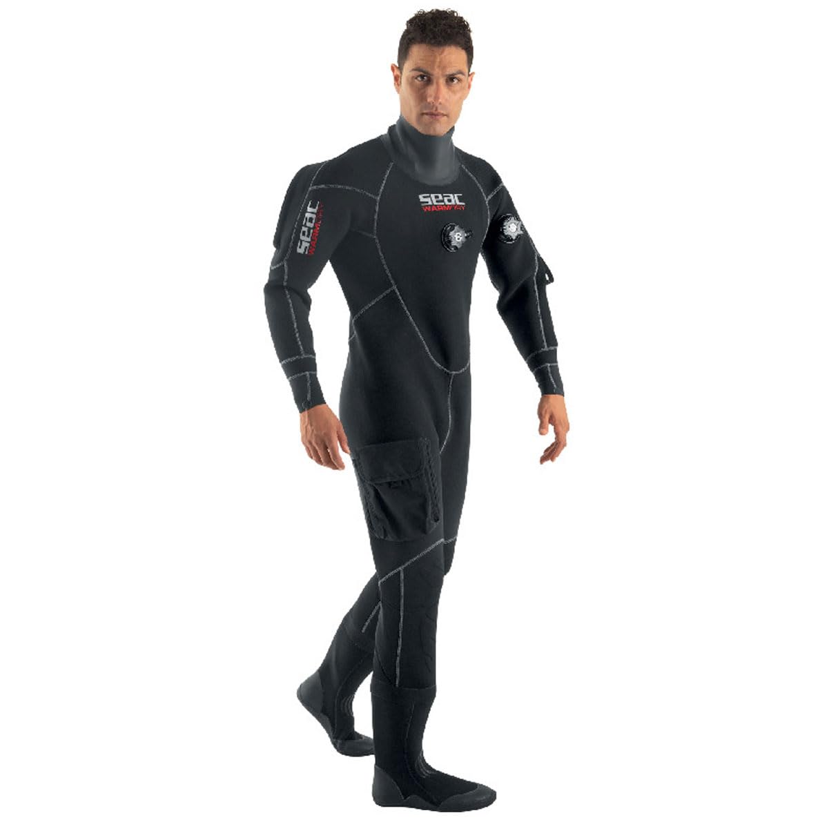 SEAC Drysuits, Warm Dry Man, Color: Black, Size: XL (0060001009105A)