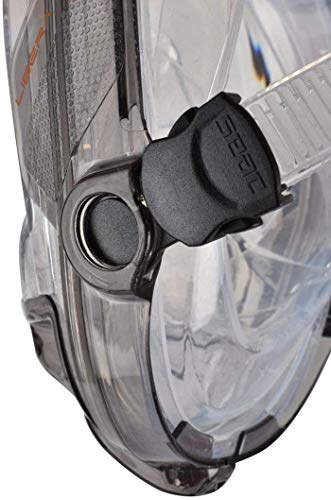 SEAC Libera Full Face Mask with Bio Gel Antifog, Black/Orange - S/M, S-M (P-1700