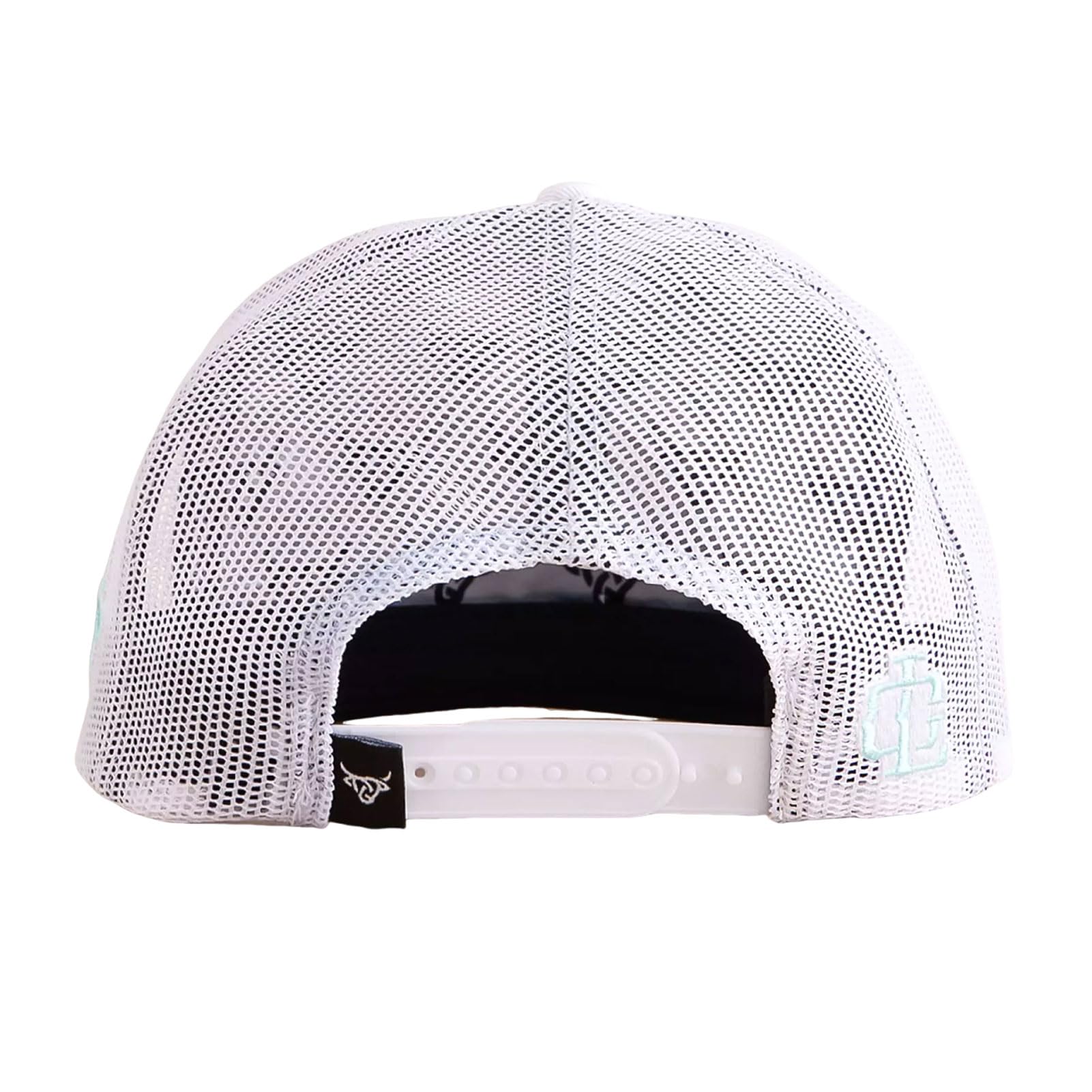 Lost Calf Feather White Flat Trucker - Hats Cap